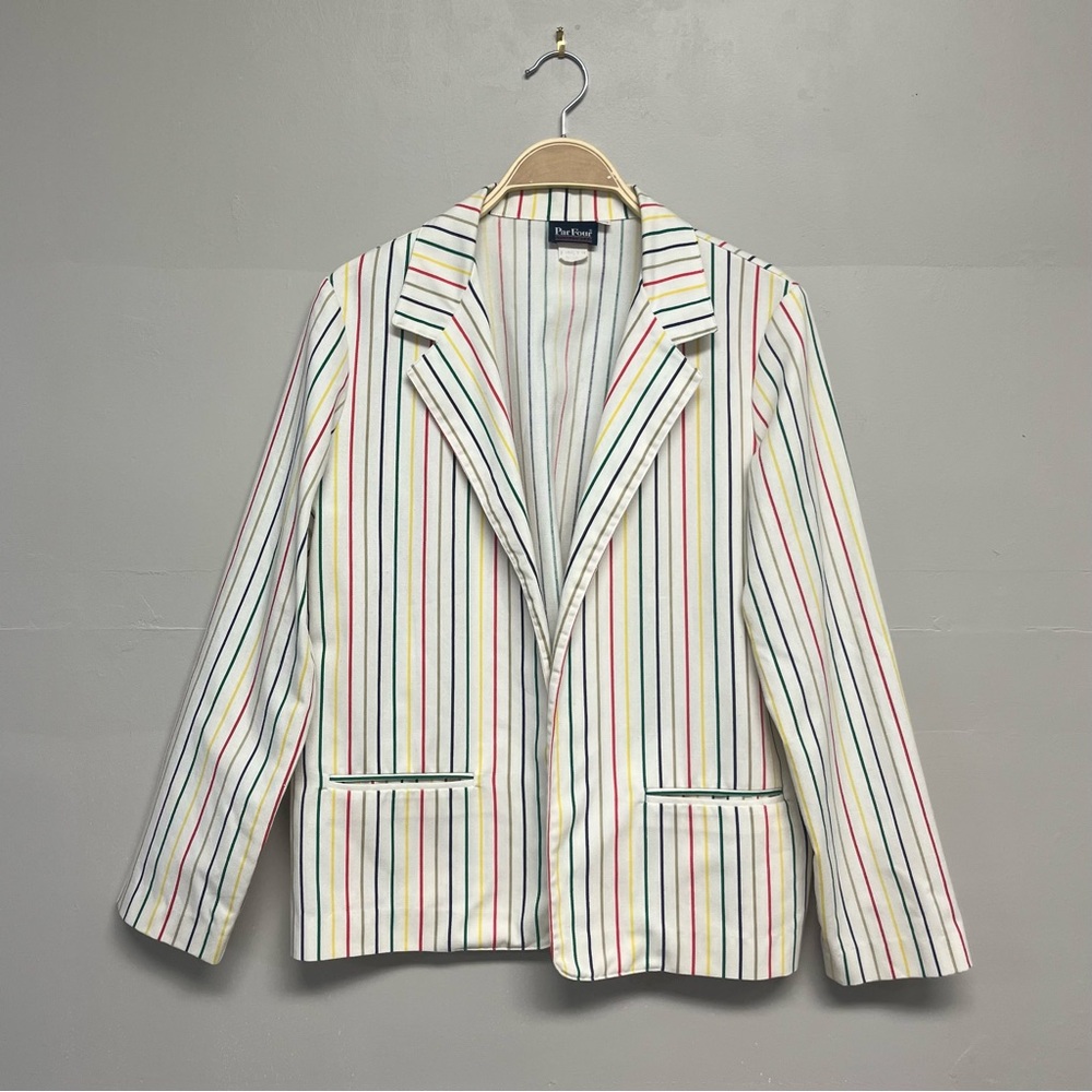 Vintage Rainbow Stripe Blazer